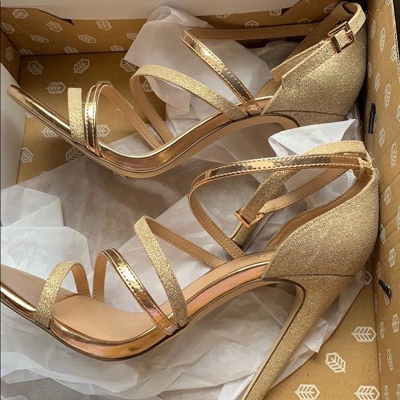 Call it Spring Rose Gold Prom Heels - Picture 1 of 4